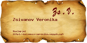 Zsivanov Veronika névjegykártya