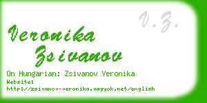 veronika zsivanov business card